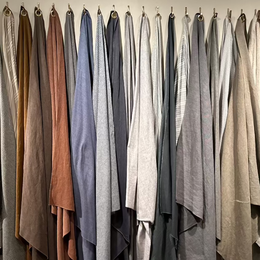 linen fabric wall